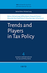 Thumbnail book Trends and Players in Tax Policy