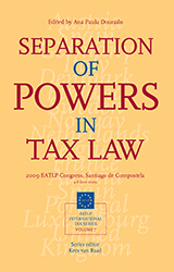 Thumbnail book Separation of Powers in Tax Law