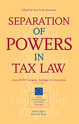 Separation of Powers in Tax Law Thumbnail book Separation of Powers in Tax Law