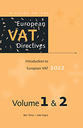 A Guide to the European VAT Directives 2022 Thumbnail book A Guide to the European VAT Directives 2022