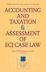Accounting and Taxation & Assessment of ECJ Case Law 