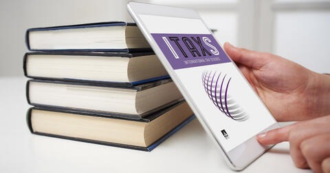 International Tax Studies journal cover on tablet