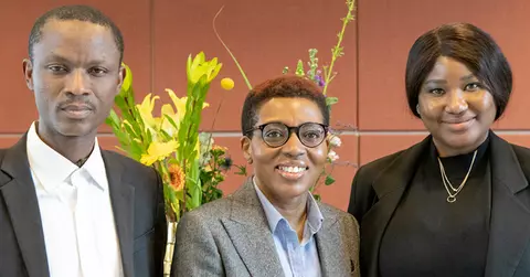 image of three people