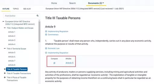 Screenshot TRP - Enhanced compare functionality
