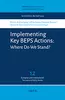 Implementing Key BEPS Actions: Where Do We Stand?
